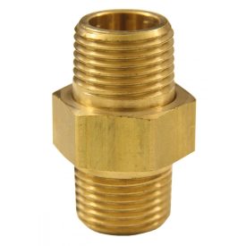   Duplamenetes AG Ø 1/4“ x 1/4“, Sárgaréz, elválasztható