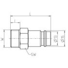 ACÉL DUGÓCSONK JWL 600-AS DN 10 AG 1/4“