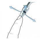 FÚVÓPISZTOLY JWL TURBO, Ø 8MM CSŐ HAJLÍTOTT, BYPASS FÚVÓKA, DUGÓS CSATLAKOZÓVAL