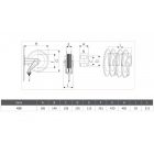IPARI TÖMLŐDOB, ROZSDAMENTES ACÉL '432/11' SŰRÍTETT LEVEGŐHÖZ ÉS VÍZHEZ 70°C, 15 M, 1/2', 20 BAR