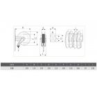 IPARI TÖMLŐDOB ROZSDAMENTES ACÉL '534/20' SŰRÍTETT LEVEGŐHÖZ ÉS VÍZHEZ 120°C, 150 BAR, TÖMLŐ NÉLKÜL IPARI TÖMLŐORSÓ ROZSDAMENTES ACÉL '532/21' SŰRÍTETT LEVEGŐHÖZ ÉS MELEGVÍZHEZ 130°C, 20 M, 1/2', 100