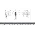 IPARI TÖMLŐDOB, ROZSDAMENTES ACÉL '533/21' SŰRÍTETT LEVEGŐHÖZ ÉS VÍZHEZ 130°C, 20 M, 1/2', 100 BAR