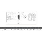 IPARI TÖMLŐDOB, ROZSDAMENTES ACÉL '544/23' SŰRÍTETT LEVEGŐHÖZ ÉS VÍZHEZ 130°C, 15 M, 1', 100 BAR