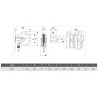 IPARI TÖMLŐDOB,  ROZSDAMENTES ACÉL ,'534/250' AD BLUE,  TÖMLŐ NÉLKÜL 10 BAR