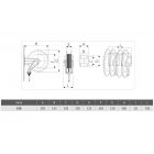 IPARI TÖMLŐDOB,  '530/400' OLAJFESTÉKHEZ, DUPLA BEMENETTEL VAGY KIMENETTEL, 22M-2X13MM, 15M-2X17, 200BAR