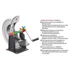 KÉZI TÖMLŐDOB, ROZSDAMENTES ACÉL, 540-ES SOROZAT MOD. 75440/25, LEVEGŐ/VÍZ/OLAJ (MAX. 130°C) 100 BAR-IG, IT 1/2'