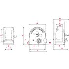 IPARI TÖMLŐORSÓ SOROZAT 700 / L 270 PNEUMATIKUS HAJTÁS, LEVEGŐHÖZ, VÍZHEZ, DÍZELHEZ, 20 BAR