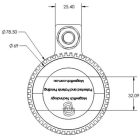 MÁGNESES PÓLUS CSATLAKOZÓ 600 A, Ø 70 mm