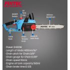 2400W ELEKTROMOS LÁNCFŰRÉSZ