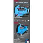 AKKUMULÁTOROS DEKOPÍR FŰRÉSZ 20V (AKKUVAL+TÖLTŐVEL)