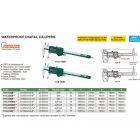 Vízálló (IP67) digitális tolómérő 0-200/0.01 mm