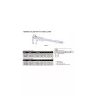 Nóniuszos tolómérő rugós rögzítővel 0-150/0.05 mm