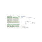 Szilárd típusú alsó csőrös nóniuszos tolómérő 0-1000/150/0.05 mm