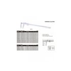 Szilárd típusú alsó csőrös nóniuszos tolómérő 0-1500/150/0.05 mm