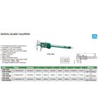 Vezeték nélküli adatkimenetes digitális tolómérő penge élű csőrökkel 0-150/0.01 mm