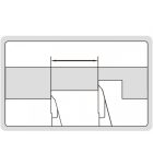 Digitális tolómérő, A-típus egyirányú felső csőrökkel 0-300/0.01 mm