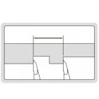 Digitális tolómérő, egyirányú felső csőrökkel 0-300/0.01 mm