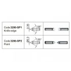 Pont mérőcsúcs univerzális mikrométerhez 0.3 mm/55°