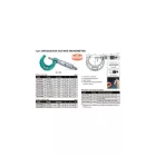 Analóg külső mikrométer 1µm osztású, frikciós dobbal 0-25/0.001 mm