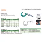 Analóg külső mikrométer 1µm osztású 50-75/0.001 mm