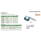 Analóg standard külső mikrométer készlet 0-150/0.01 mm