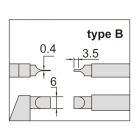 Analóg pengés mikrométer, B-típus 0-25/0.01 mm