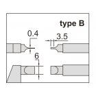 Digitális pengés mikrométer, B-típus 0-25/0.001 mm