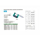 Analóg univerzális külső mikrométer nem-forgó orsóval 0-25/0.01 mm
