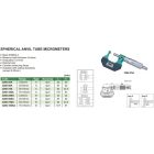 Analóg csőmérő mikrométer, B-típus 0-25/0.01 mm