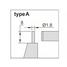 Analóg csőmérő mikrométer hengeres ülékkel A-típus 0-25/0.01 mm