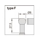 Analóg csőmérő mikrométer hengeres ülékkel F-típus 0-25/0.01 mm