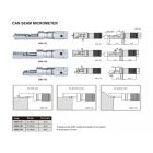 Analóg peremmérő mikrométer, alumínium peremekhez 0-13/0.01 mm