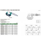 Analóg csőmérő mikrométer hengeres ülékkel C-típus 25-50/0.01 mm