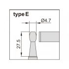 Analóg csőmérő mikrométer hengeres ülékkel E-típus 25-50/0.01 mm