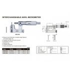 Analóg mikrométer cserélhető ülékkel 25-50/0.01 mm