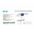 Digitális mikrométer cserélhető ülékkel 25-50/0.001 mm
