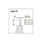 Digitális csőmérő mikrométer hengeres ülékkel A-típus 25-50/0.001 mm