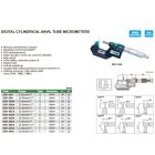 Digitális csőmérő mikrométer hengeres ülékkel F-típus 25-50/0.001 mm