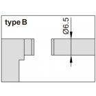 Lemezmérő tárcsás mikrométer, B-típus 0-50/0.01 mm