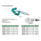 Analóg mikrométer v-ülékkel, 5-élű szerszámhoz 65-85/0.01 mm