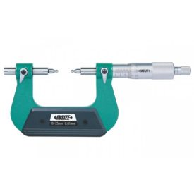   Fogaskerékmérő analóg mikrométer cserélhető gömb betéttel 125-150/0.01 mm