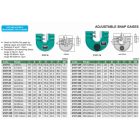 Szabályozható villás idomszer 250-263 mm