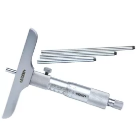   Mélységmérő mikrométer, gömb végű szárral, 101.5 mm-es híddal, 0-300/0.01 mm