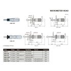 Beépíthető mikrométer szorítóanyával és orsózárral 0-13/0.01 mm
