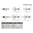 Beépíthető mikrométer orsózárral 0-13/0.01 mm