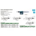 Digitális beépíthető mikrométer lapos orsóvéggel 0-25/0.01 mm