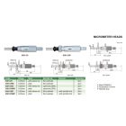 Beépíthető mikrométer szorítóanyával és orsózárral 0-25/0.01 mm