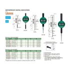 Digitális IP65 vízálló fogantyús hátú mérőóra 0-12.7/0.001 mm