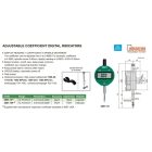 Lapos hátú digitális mérőóra együttható állítással 0-12.7/0.01 mm