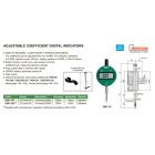 Fogantyús hátú digitális mérőóra együttható állítással 0-12.7/0.01 mm